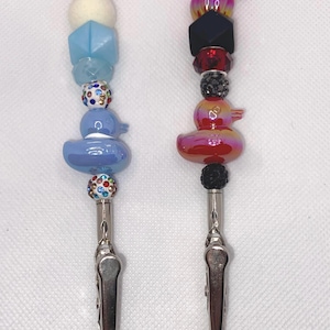 2 Pack Duck Themed Sport Clip Keychains