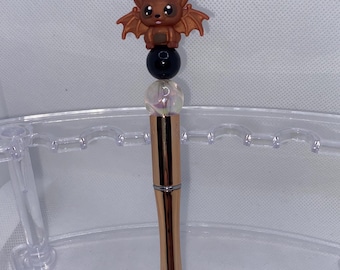 Copper Bat Beaded Pen