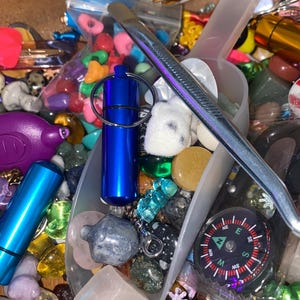 Cuchara de baratija de confeti Geocache