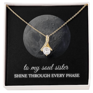 Soul Sister Gift, Best Friend Jewelry, Personalized Necklace, Sister Appreciation Gift, Soul Sister keepsake