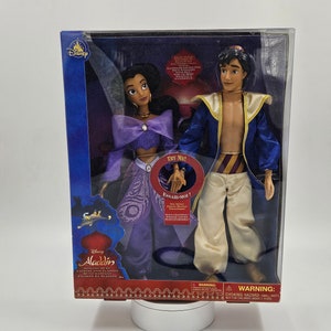 NEW Disney Store Aladdin and Jasmine Singing Duet Doll Set A Whole New World Works Etsy