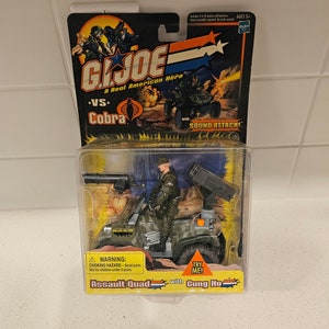 New G.i. Joe VS Cobra Spy Troops Battle Blitz Vehicle With Grunt Action Figure Toy Vintage