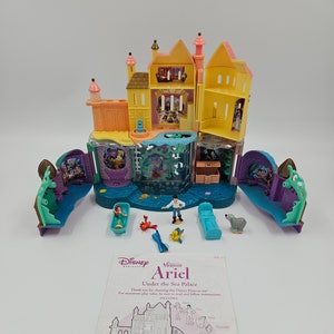 Little Mermaid Ariel Castle Playset Polly Pocket Style Disney Princess All Figures