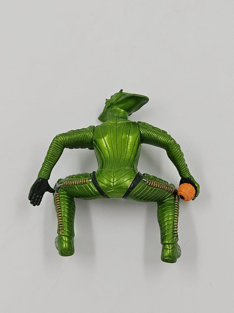 2002 Spider Man The Movie Marvel Green Goblin With Pumpkin Bomb 4 inch actiefiguur afbeelding 2