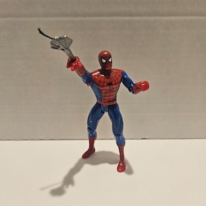 1994 Spiderman Web Shooter 5&quot; Action Figure Vintage Toy Biz Spider-Man