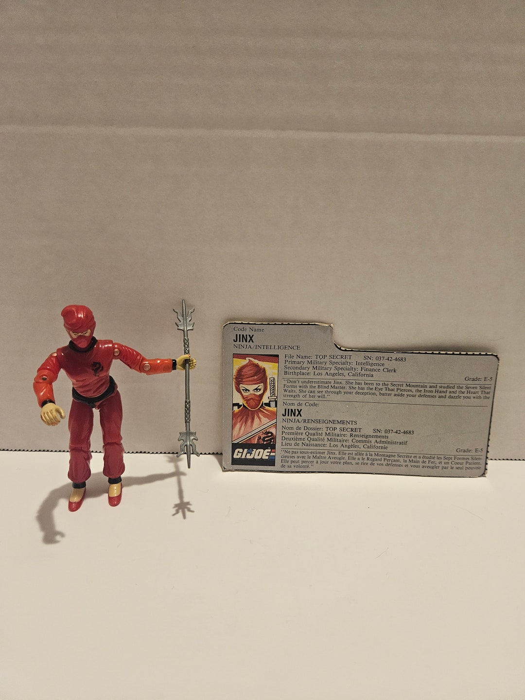 1986 Gi Joe Jinx Mail Away neuf scellé - Jeux & Jouets
