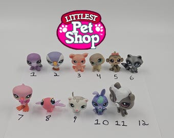 Little Pet Shop Figures Ferret Bird and Turtle *Choose Your Own Drop-Down List* Toys