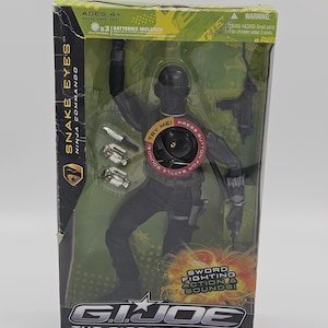 GI Joe The Rise Of Cobra Snake Eyes Ninja Commando Electronic Action Figure Set