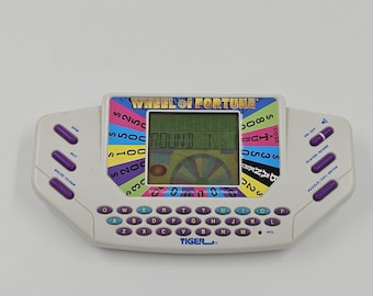 vintage 1996 Wheel of Fortune Tiger Jeu électronique portable avec cartouche fonctionnel