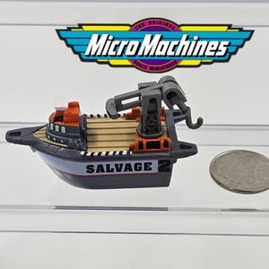 Vintage Micro Machines Large Salvage Ship LGT Galoob Toys
