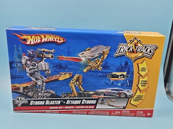 Hot Wheels Trick Tracks Cyborg Blaster Starter Set New - Etsy