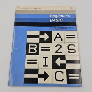 Texas Instruments TI-99/4A Beginner's Basic Guide Manual TI Basic Language