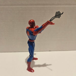 Figura de acción de Spiderman Web Shooter de 1994, 5 pulgadas, juguete vintage de Toy Biz Spider-Man imagen 2