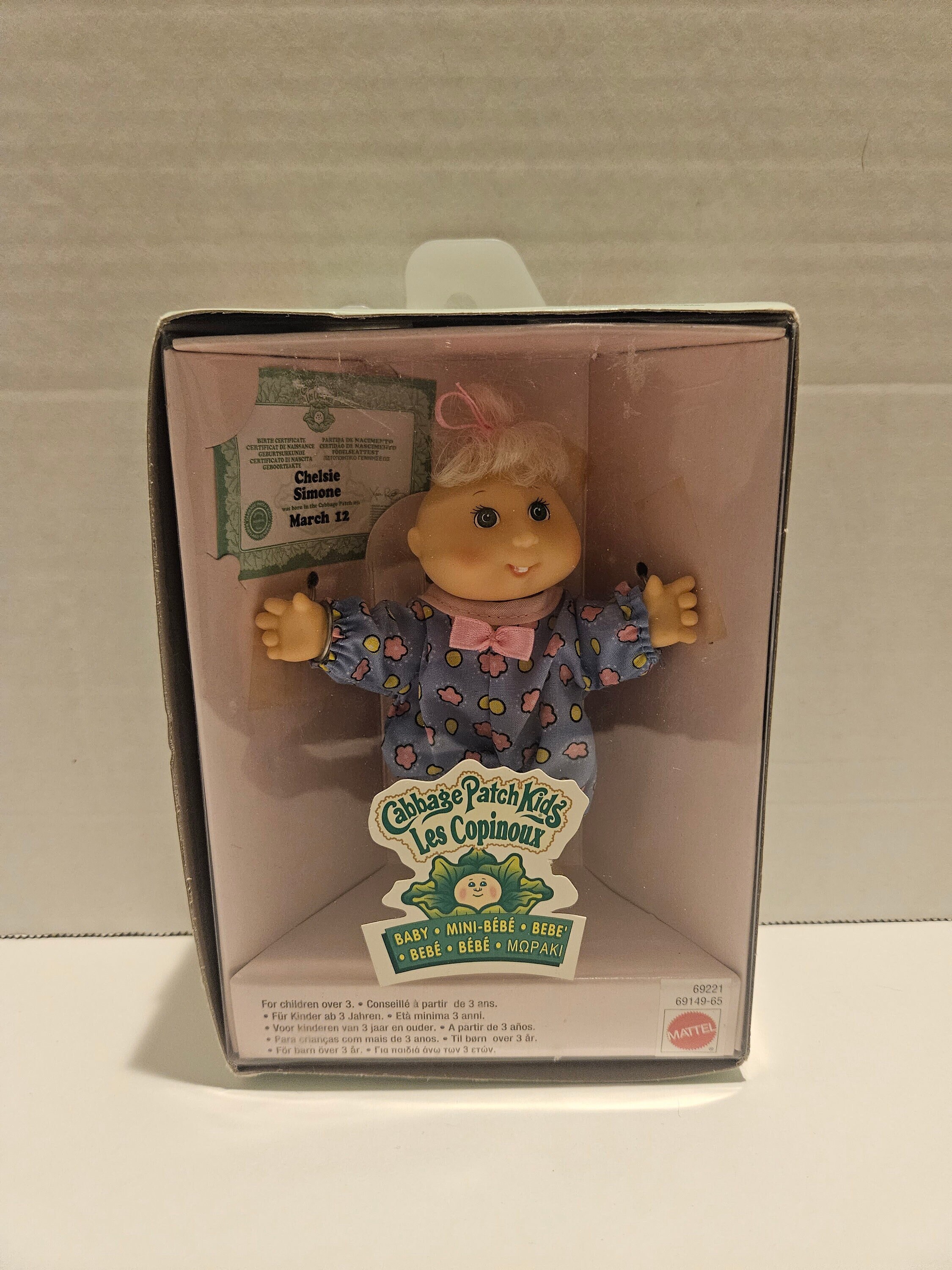 New Chelsie Simone Cabbage Patch Kids Vintage Mattel Sealed Mini