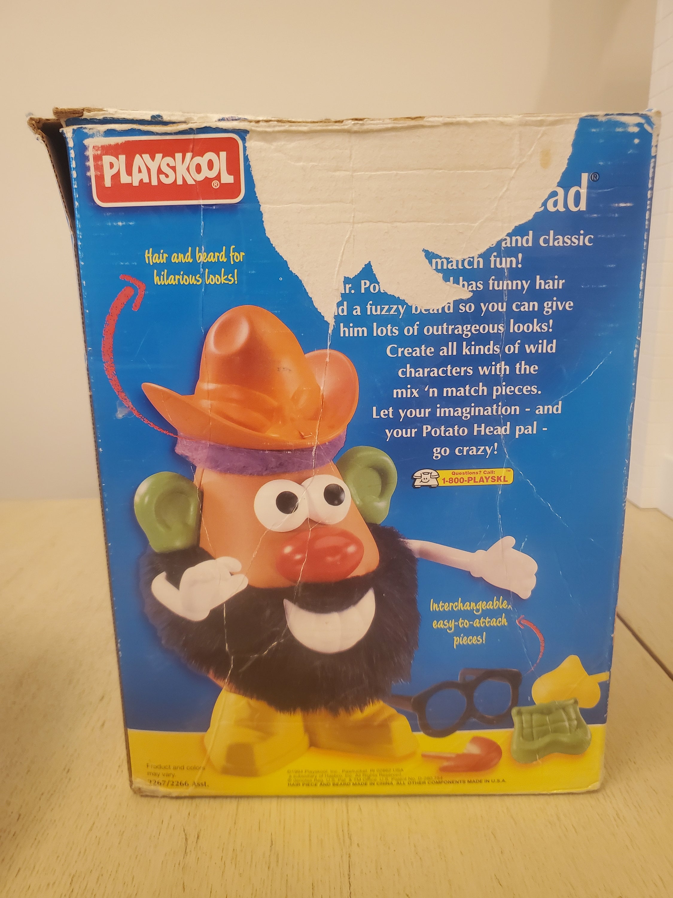 1994 Vintage Playskool Mr Potato Head Crazy Hair Beard. Etsy