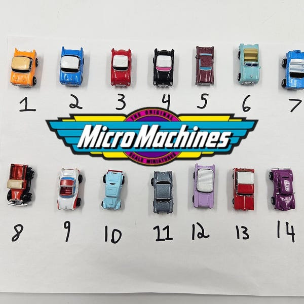 Micro Machines Classic Cars *Choose Your Own Drop-Down List* Vintage Galoob Vehicles