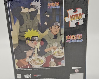 Naruto 1000 Pc Puzzle 19” X 27” Can't Stay Kids Forever New Sealed 2007 Vintage