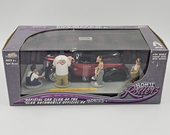 Jada Toys Homie Rollerz 1939 Chevy Delivery 1:24 Diecast Red Black with Case