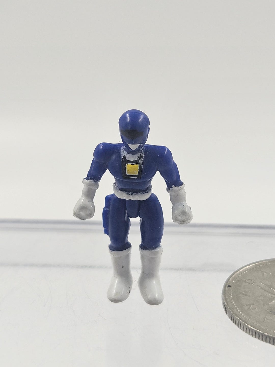 Blue Ranger Figure Mighty Morphin Power Rangers 1990's Micro Play Set 1 ...