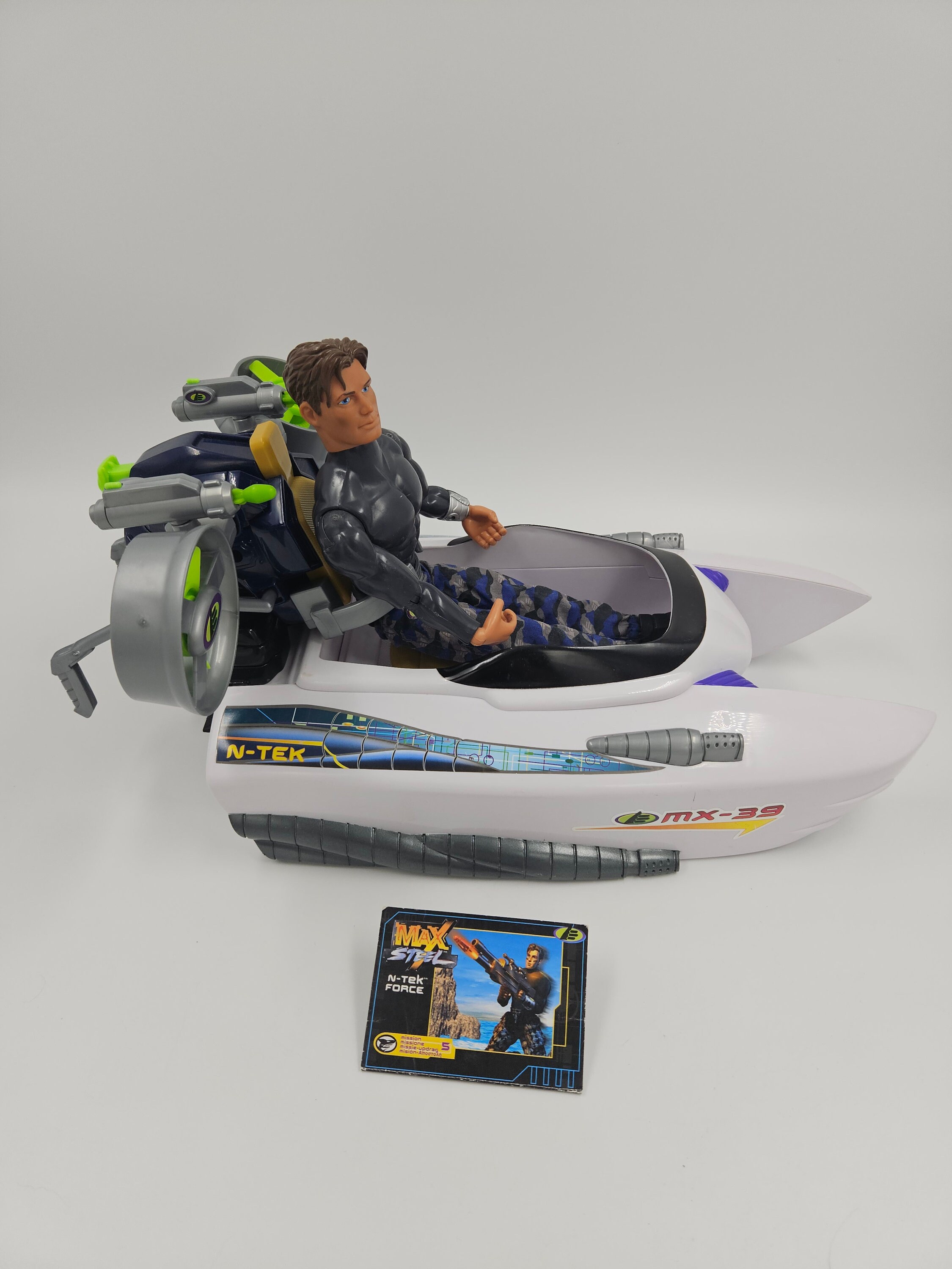Max Steel Wave Storm Boat N-TEK and Hoverpack With Mission Card - Etsy