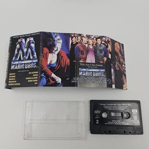 Super Mario Bros. Motion Picture Soundtrack Cassette Album (Capitol, 1993) EX