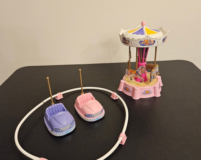 Amusement Park Kiddie Rides - Kelly Sister of Barbie Play Set - Vintage ...