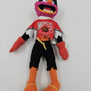 Vintage Muppets Animal NHL Conference Plush Doll Mc Donalds Red Acrylic Head