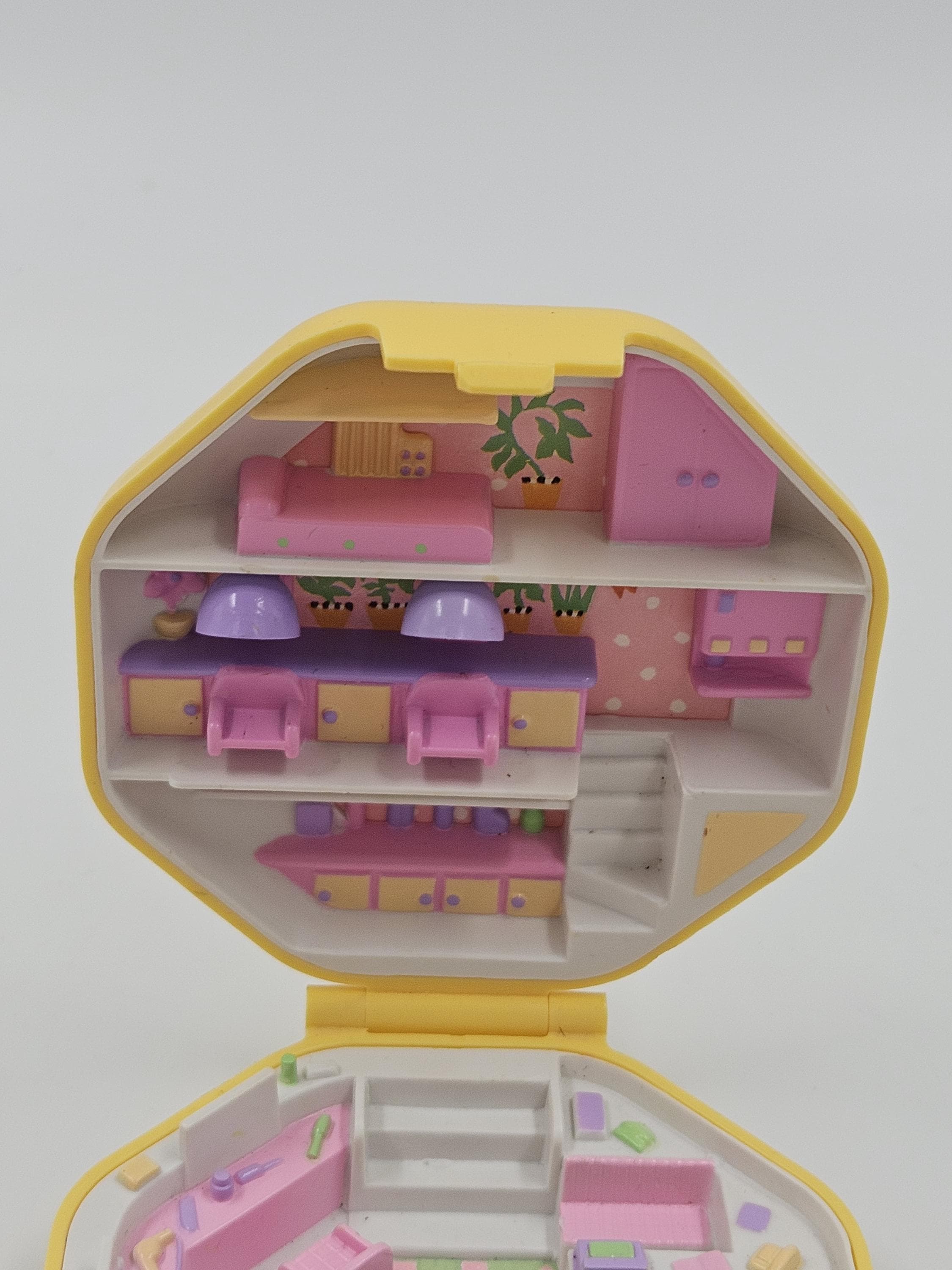 Polly Pocket Salon De Coiffure Bluebird 1990 - 2 Figurines - État D'usage