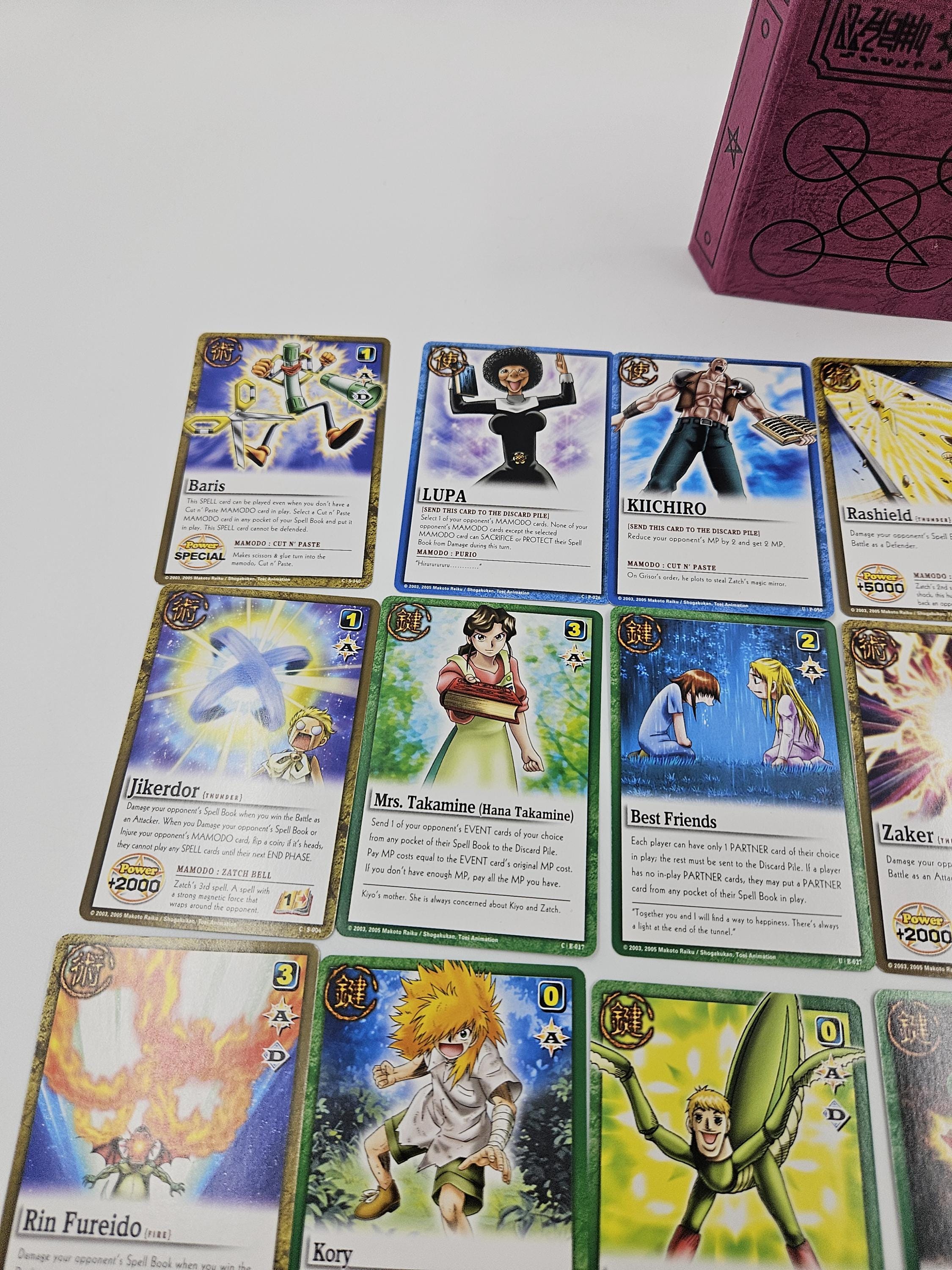 Zatch Bell! the Card Battle Purple Spell Book Binder Vintage 2003 With 25  Cards - Etsy