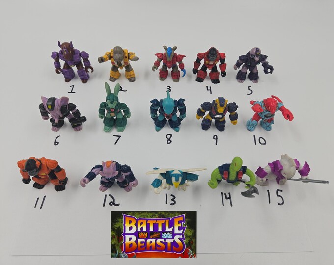 Vintage Battle Beasts *choose Your Own Drop Down* - Etsy