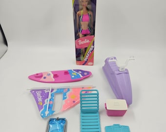 Barbie Surf City (Blonde) Mattel Doll New In Box #28417. Beach Surfing Set.