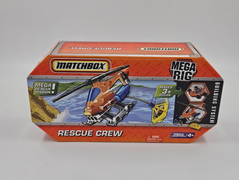 Mega Rig Rescue Boat Matchbox Mega Rig RESCUE CREW NEW and Sealed Combining Playset - Etsy