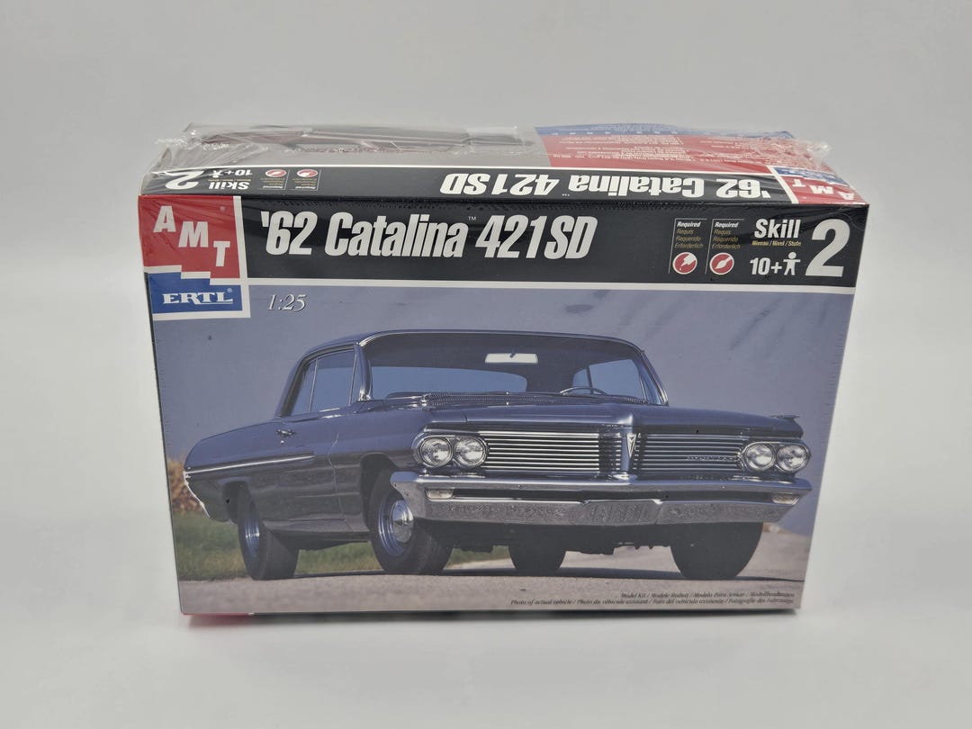 VTG AMT/ERTL 1:25 '62 Pontiac Catalina 421SD Model Car Kit 6134 - Etsy