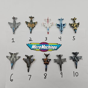 Porte-avions Micro Machines presque complet avec avions de chasse et soldats - Motomarines Galoob vintage - France
