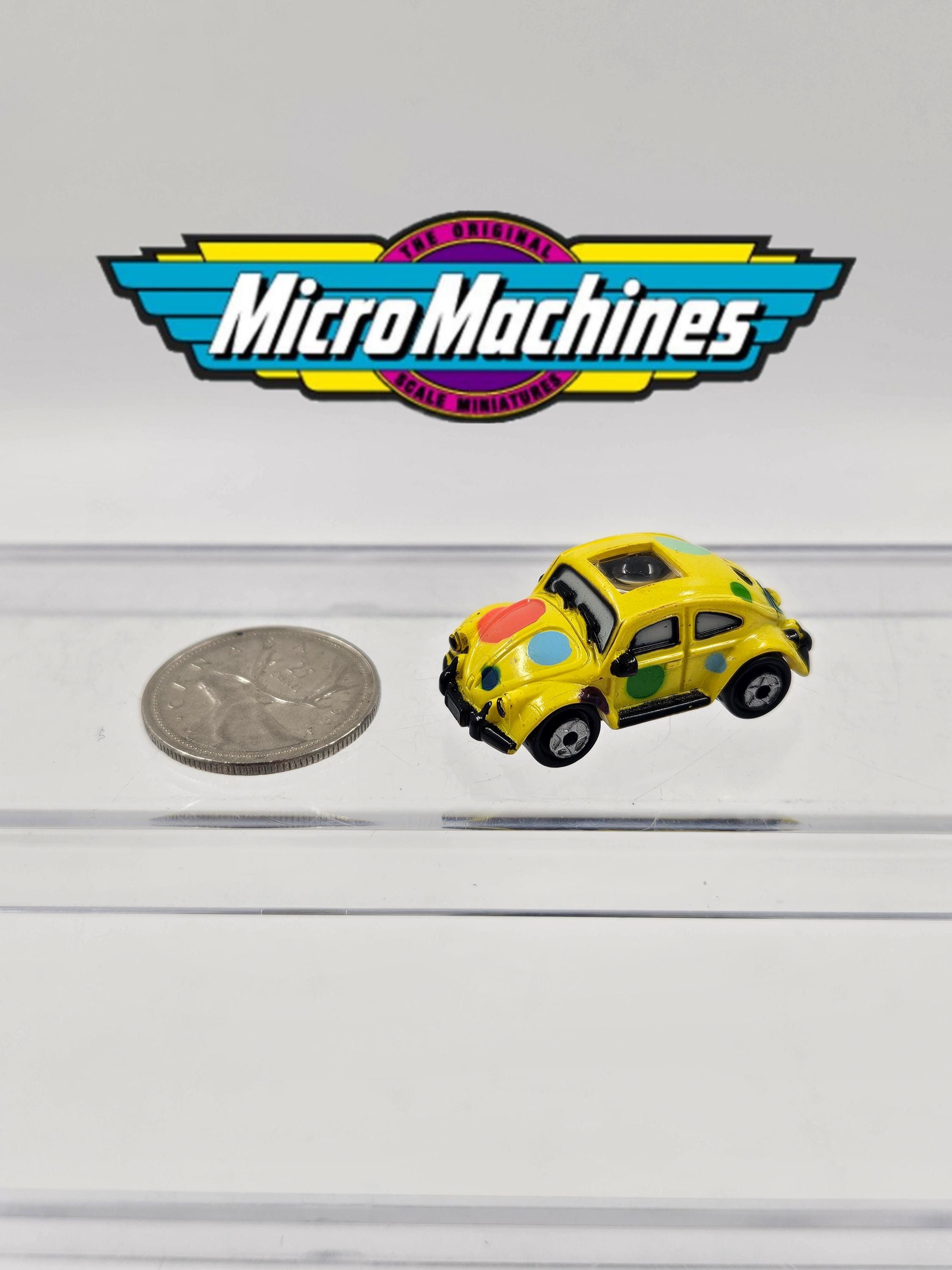 Micro Machines Private Eyes Volkswagen VW Beetle Clown Car Rare