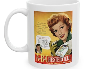 Taza de cerámica de inspiración vintage. Colección de regalos retro para amantes del café y el té.