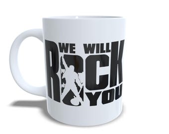 Personalized Queen Coffee Mug Tea Cup Fans Rock