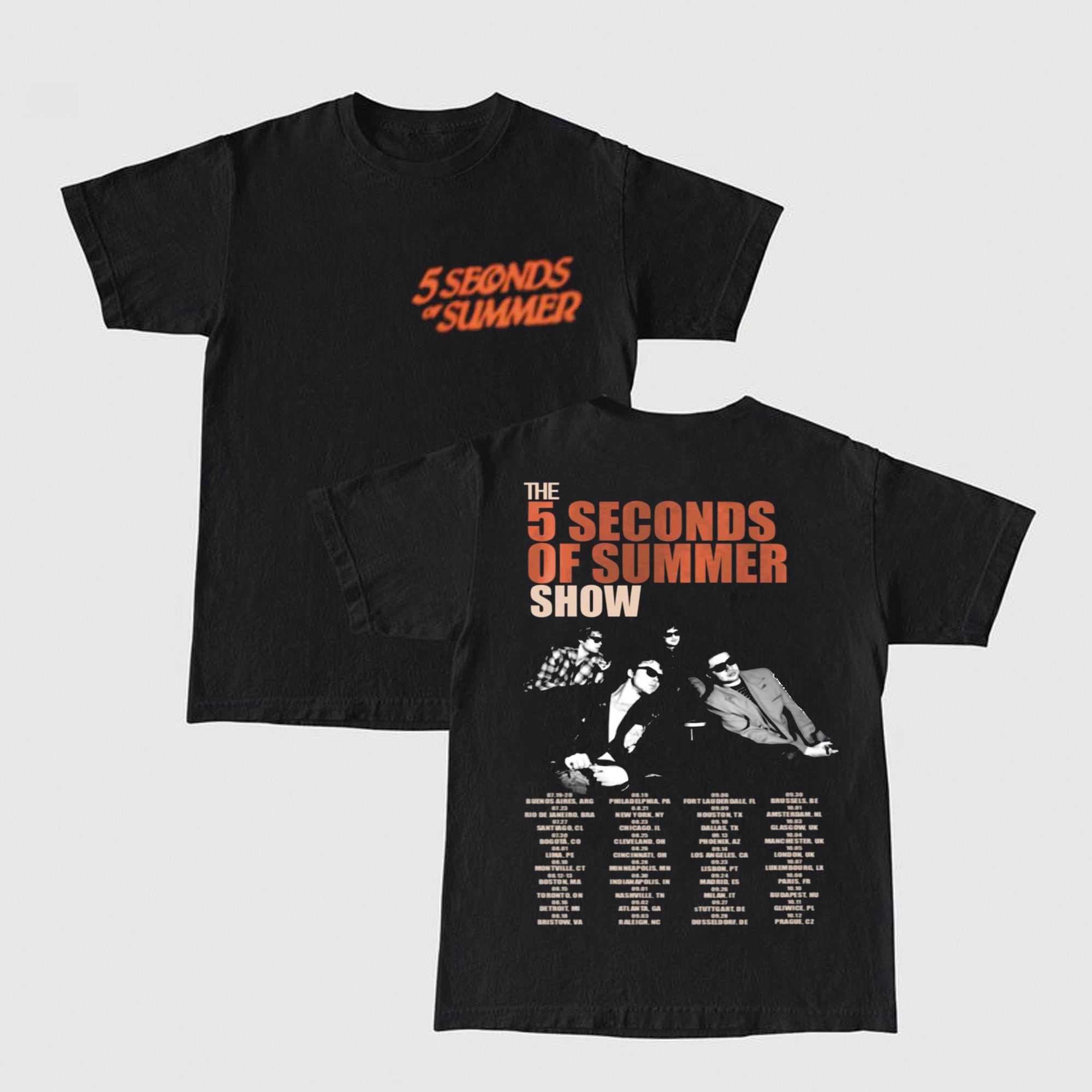 Discover 5 Seconds Of Summer Music Double Sided Shirt