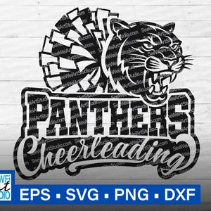 Panters Cheerleading SVG, Panthers SVG, Panthers mascotte SVG, Panthers school geest Panthers Cheer Mom shirt SVG, Panthers Cheer Cricut SVG