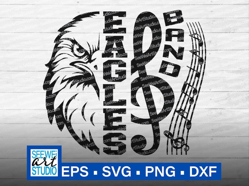 High School Eagles Band svg, Eagle Hawk Bird svg, Eagles mascot svg, Eagles School Spirit Team sports Eagles svg, Eagles Marching Band svg image 1