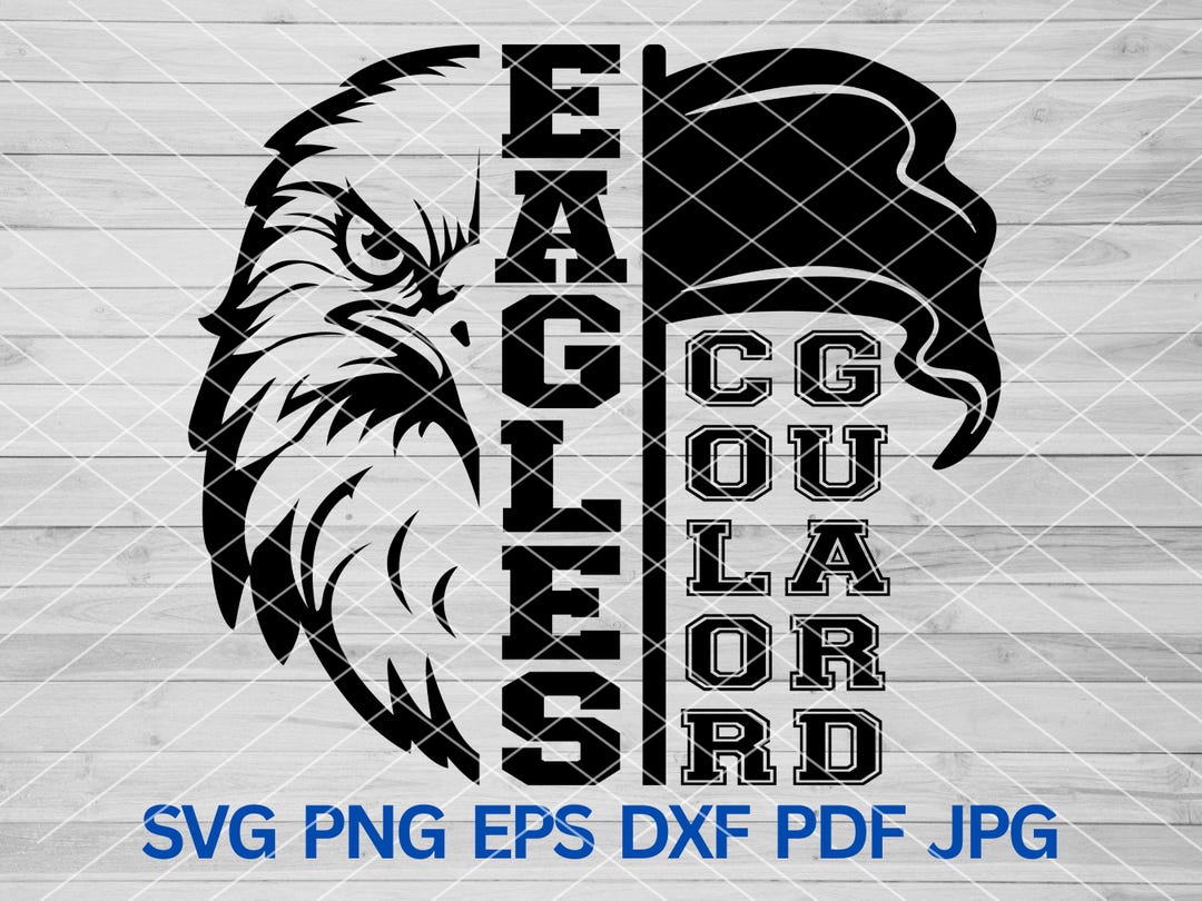 Eagles Color Guard Svg, Eagle Hawk Bird Svg, Eagles Mascot Svg, Eagles ...
