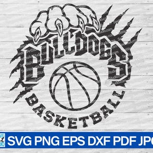 High School Bulldogs Basketball svg, Bulldogs svg, Bulldog claw paw svg, Bulldogs Pride svg, Bulldogs Mascot svg, Bulldogs School Spirit svg