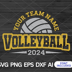 Custom Volleyball Team Template svg, Volleyball svg, Mascot Template svg, Volleyball Team svg Files For Cricut, Svg for Shirts, Personalized