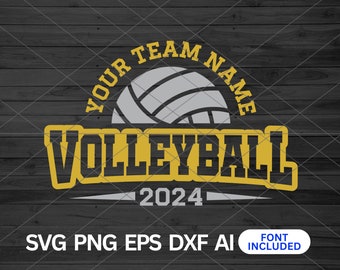 Custom Volleyball Team Template svg, Volleyball svg, Mascot Template svg, Volleyball Team svg Files For Cricut, Svg for Shirts, Personalized