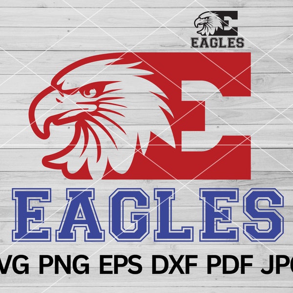 Eagle Hawk Bird SVG, Eagles mascot svg, Eagles SVG Cut Files Cricut, Eagles School Spirit svg, Team sports png, Eagles Pride Patriot Eagles