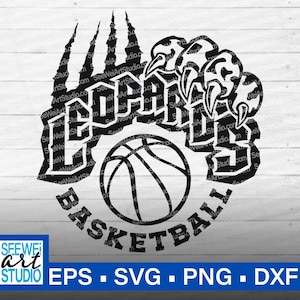 High School Leopards Basketball svg, Leopard svg, Leopards svg Cut file for Cricut, Leopards Mascot svg Leopards school spirit Leopard Pride