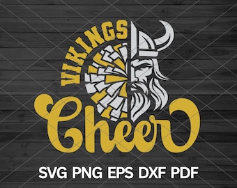 Vikings Cheer svg, Viking Svg, Vikings svg Cut Files Cricut, Vikings school svg, Vikings mascot svg, Vikings Pride, Vikings Cheerleading