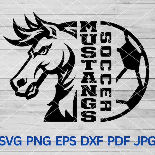 High School Mustangs Soccer svg, Mustangs Pride svg, Mustangs svg, Mustangs mascot svg, Mustangs svg cut file cricut, Mustangs Cheer mom