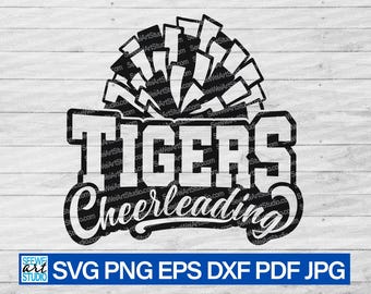 タイガース チアリーディング svg、タイガース svg、タイガース マスコット svg、タイガース チア ポンポン svg、タイガース スクール スピリット、タイガース プライド、タイガース チア ママ シャツ svg