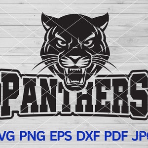 Panther svg, Panthers svg, Panthers School Spirit, Panthers mascot svg, Panthers school pride cut file cricut, Panthers Cheer, Panthers PNG